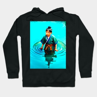 Oriental boy in the magical lake Hoodie